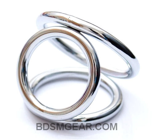 3 Way Metal Cock Ring
