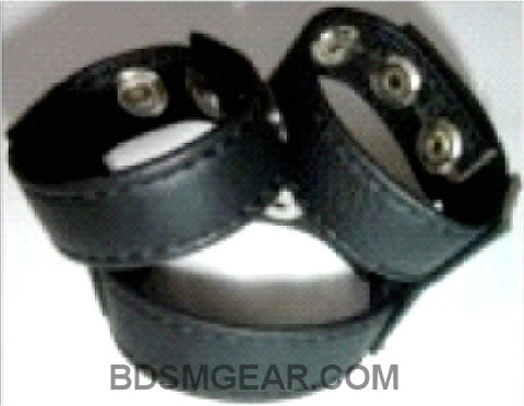 3 Way Leather Cock Ring