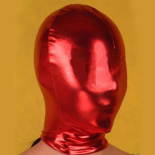 Solid Red Latex Hood