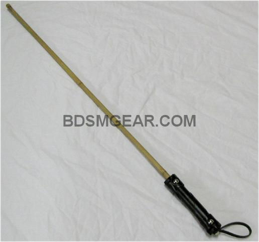 Leather Handled Bamboo Cane