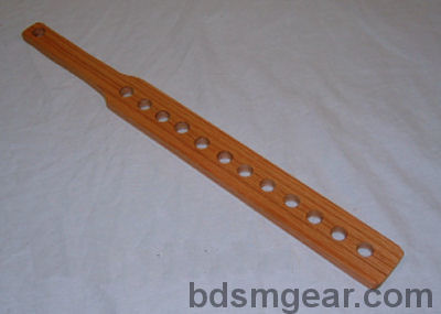 Heavy Wooden paddles with holes for sale, bdsm fetish & bondage