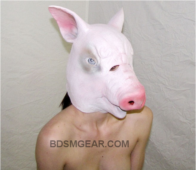 pig mask role play costume sex bondage bdsm