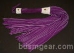 101 Lash Purple Suede Flogger