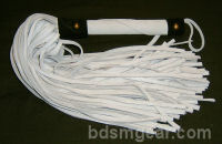 101 Lash White Suede Flogger