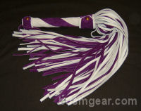 101 Lash White and Purple Suede Flogger