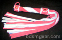 20 Lash 1/2 Wide Pink and White Flogger