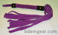 1/2 Inch 20 Lash Purple Suede Flogger