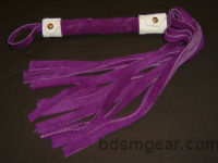 1/2 Inch 20 Lash Purple Suede Flogger