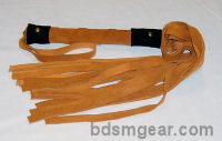 1/2 Inch 20 Lash Tan Suede  Flogger