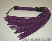 50 Lash Purple Suede Flogger with Black Trim