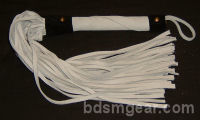 50 Lash White Suede Flogger