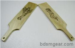 Hand Burned Naughty & Nice Paddles