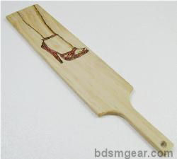 Hand Burned Long Foot Fetish Paddle