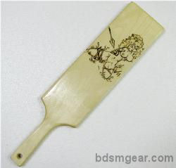 Hand Burned Captive Girl Paddle