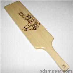 Hand Burned Male Slave Paddle