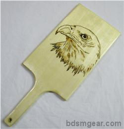 Hand Burned American Eagle Paddle