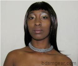 Galvanized Chain Mail Slave Collar