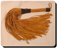 101 Lash Tan Suede Flogger