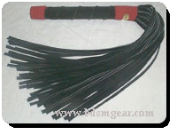 50 Lash Black Suede Flogger