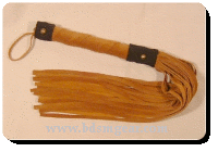 50 Lash Tan Suede Flogger