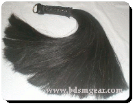 1 Pound Black or Blonde Horse Hair flogger