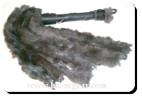 Black OR White Rabbit Hide Flogger