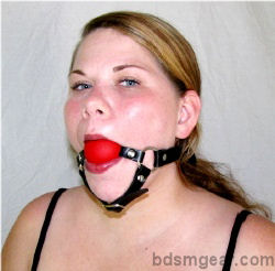 Hard Red Plastic Ball Gag