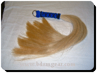 3/4 pound Blonde or Black Horse Hair Flogger