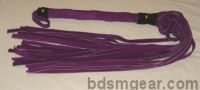 King Size Purple Suede with Black Suede Trim