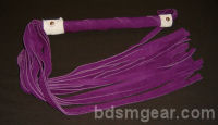 King Size Purple Suede with White Suede Trim