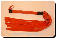 King Size Red Suede Flogger
