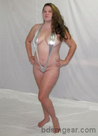 Sexy Silver One Piece Bikini