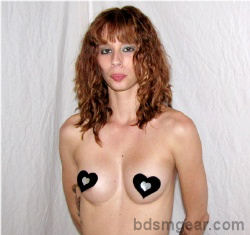 Black and Silver Heart Pasties
