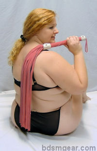 King Size Pink Suede Flogger