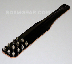 Small Spiked Leather Paddle