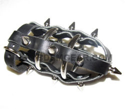 Spiked Leather Cock Cage