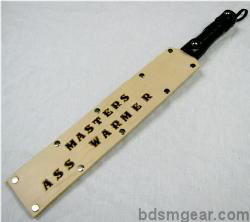 Stamped and Painted Personalized Leather Paddle