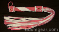 Pink and White Suede Flogger