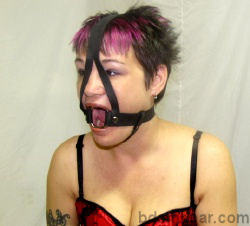 Steel Ring Gag with Harness