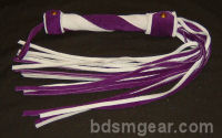 White and Purple Suede Flogger