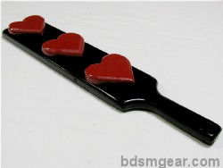 Triple Red Valentines Heart Paddle