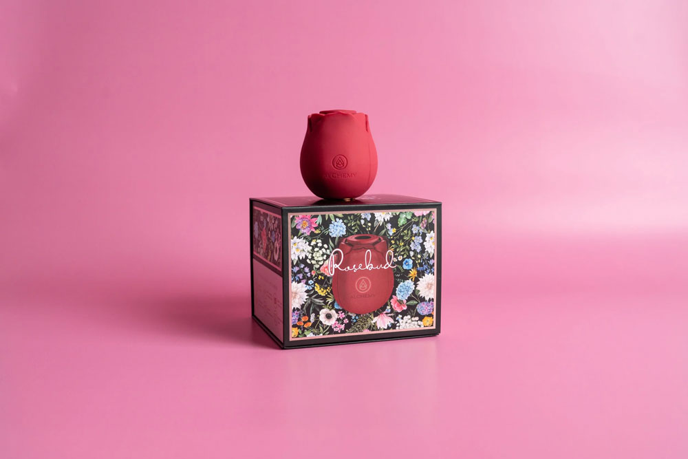 Alchemy Rosebud Luxury Air-Pulse Massager - Red