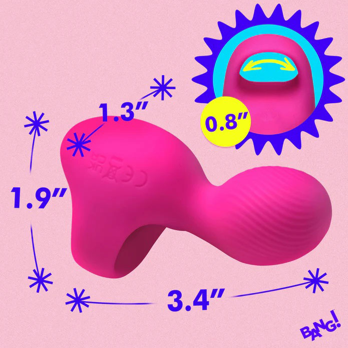 Silicone Finger Vibe - Pink