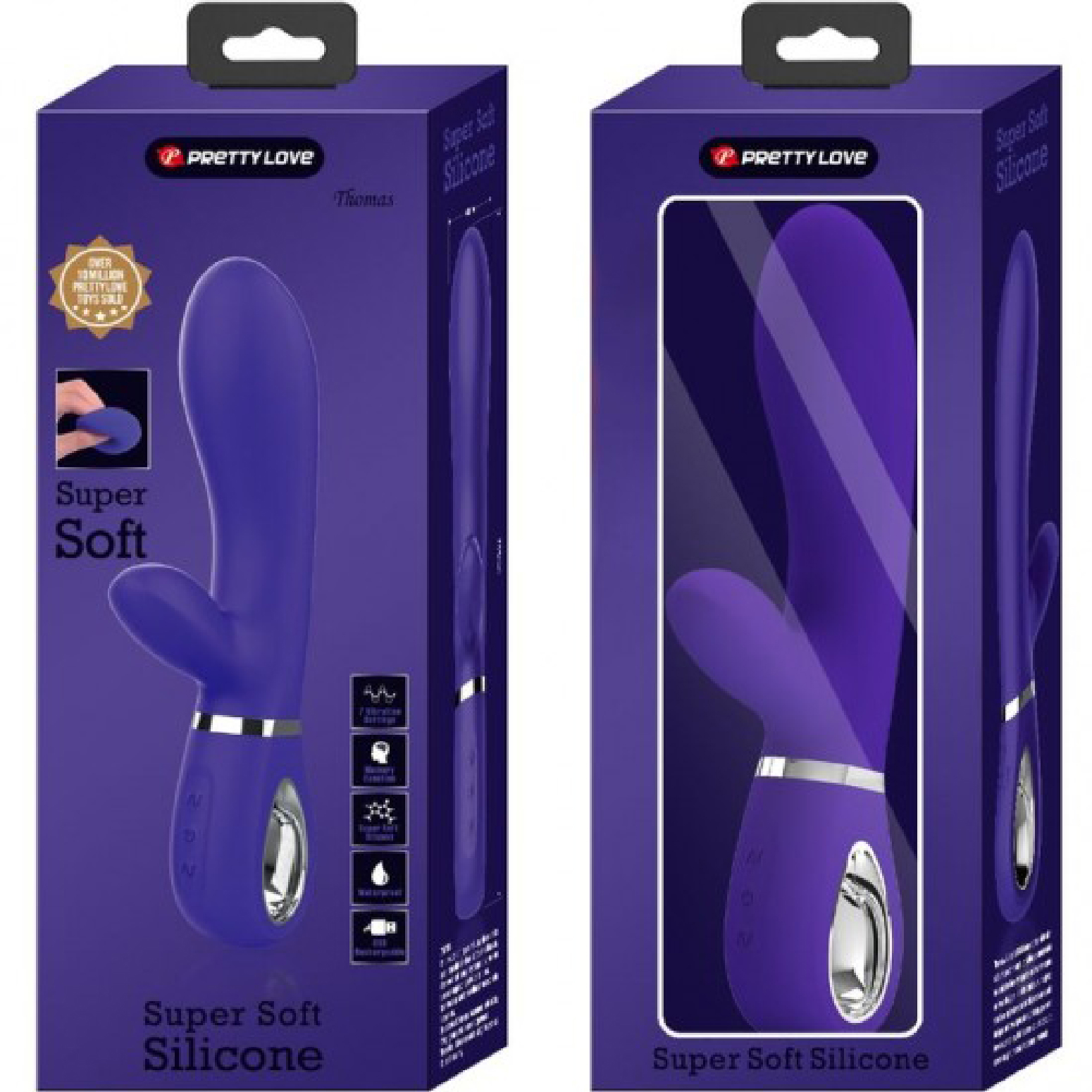 Thomas Super Soft Silicone Rabbit Vibrator