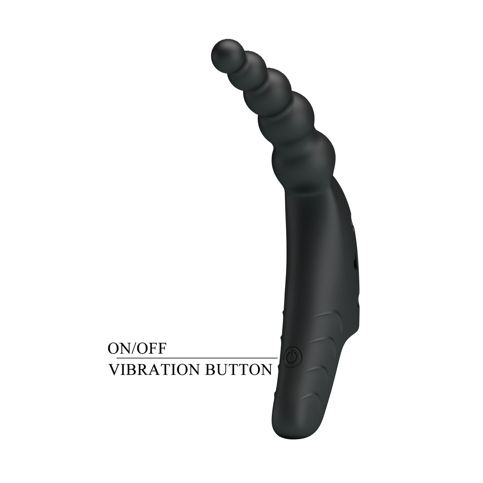 Pretty Love Jordin Beaded Finger Vibe - Black