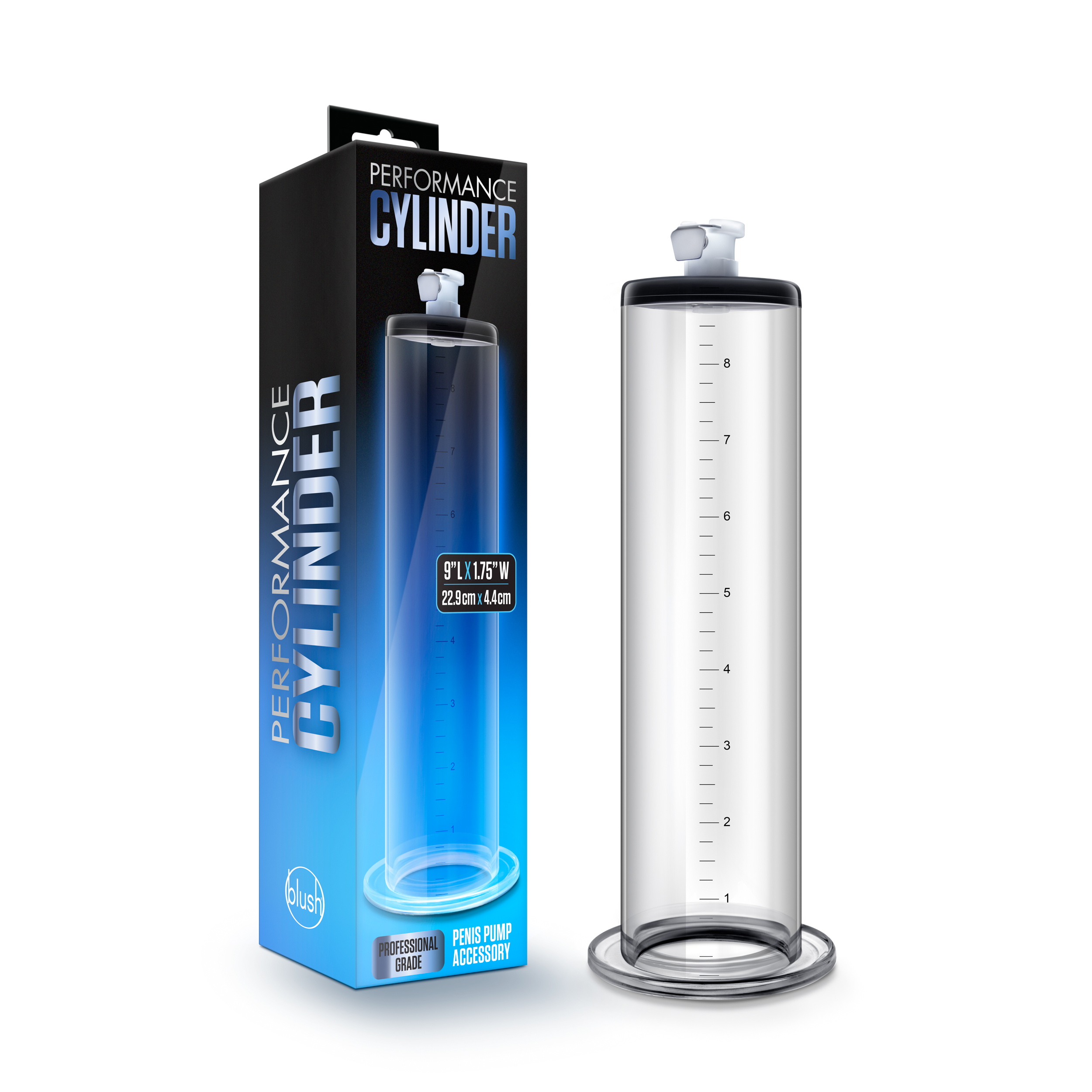 Performance - 9 Inch X 1.75 Inch Penis Pump Cylinder – Clear