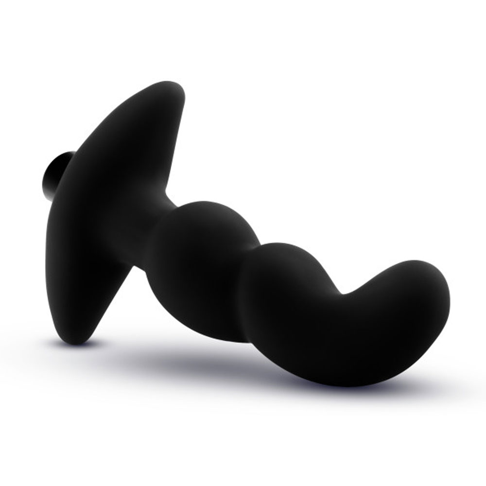 Anal Adventures - Platinum - Silicone Vibrating Prostate Massager 03 - Black