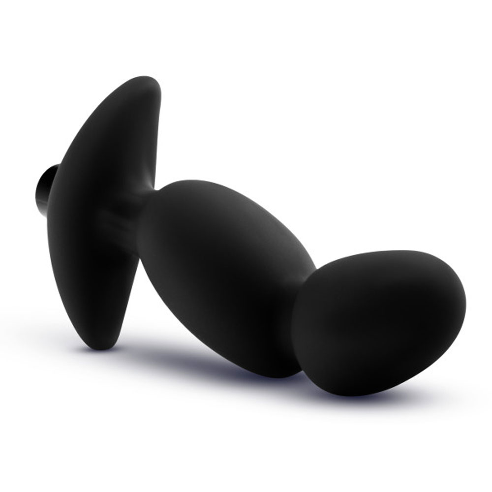 Anal Adventures - Platinum - Silicone Vibrating Prostate Massager 04 -Black