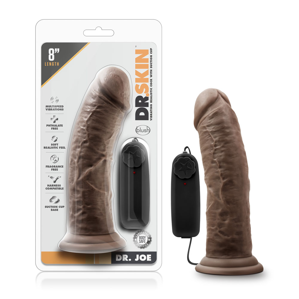 Dr. Skin - Dr. Joe - 8 Inch Vibrating Cock With Suction Cup