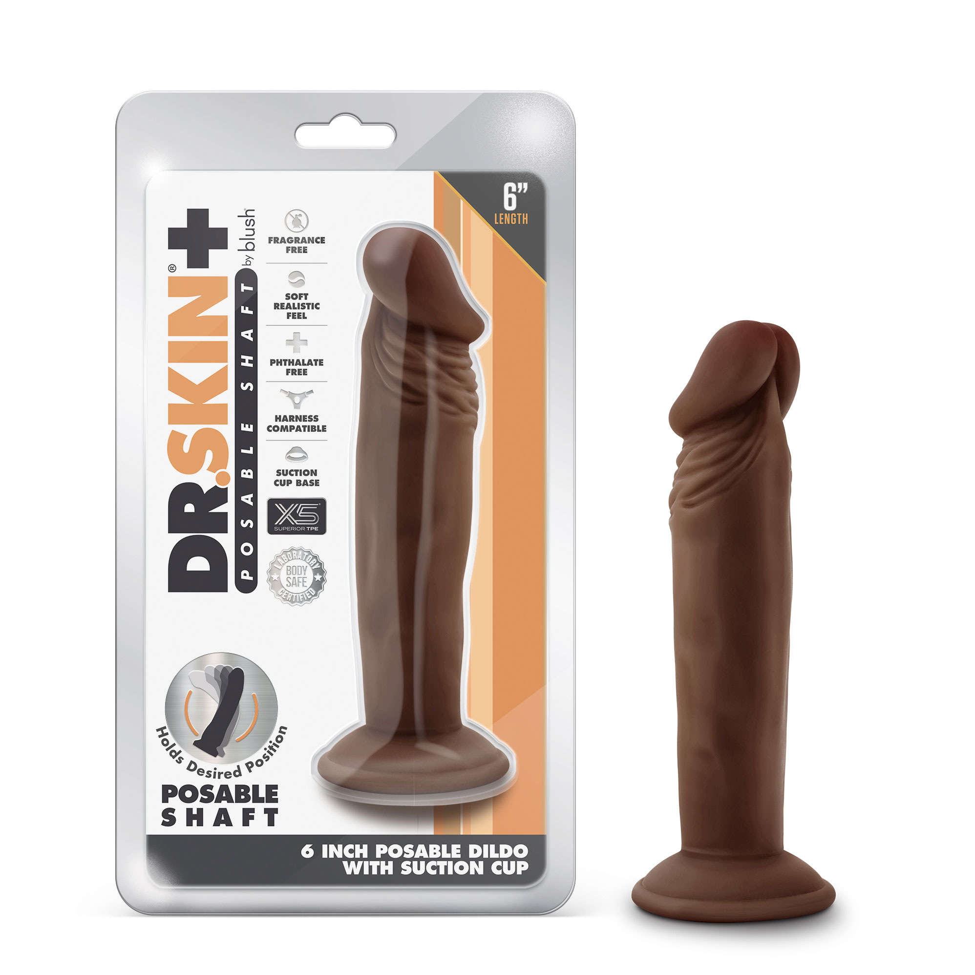 Dr. Skin Plus - 6 Inch Posable Dildo